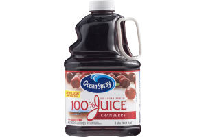 Ocean Spray 100% Juice No Sugar Added Cranberry