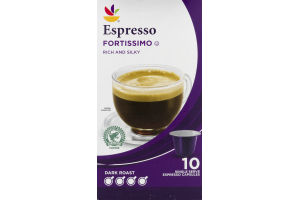Ahold Espresso Dark Roast Fortissimo - 10 CT