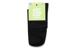 Шкарпетки підл Premier socks вис спорт чорн р22-24