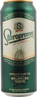 Пиво 480мл 4.2% світле пастеризоване Staropramen з/б