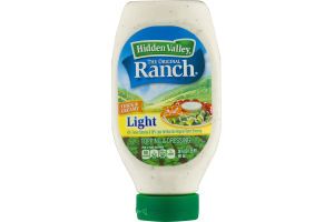 Hidden Valley Original Ranch Light Dressing, Easy Squeeze Bottle, 20 Ounces