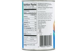 Ahold Yellow Cling Sliced Peaches In Light Syrup