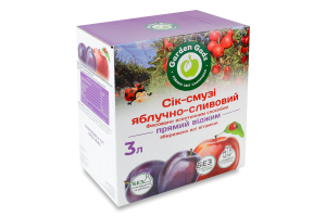 Сік-смузі з м'якоттю стерилізований фасований асептичним способом яблучно-сливовий Garden Gadz к/у 3л