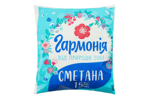 Сметана 15% Гармонія м/у 350г