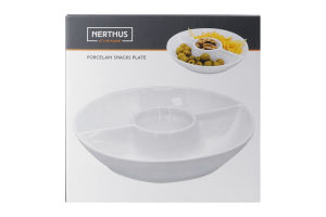 Тарілка для закусок Nerthus порцелянова 3 секції