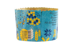 Форма для выпекания для изделий из теста бумажная 130х85мм Патриотическая ТОВ РКСП 1шт