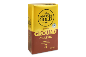 Кава натуральна смажена мелена для чашки Arabica Classic Aroma Gold м/у 250г