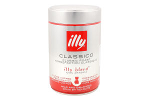 Кофе натуральный молотый средняя обжарка Filter coffee Classico Illy з/б 250г
