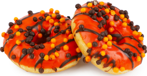 Донат HALLOWEEN зі смаком апельсина 65г