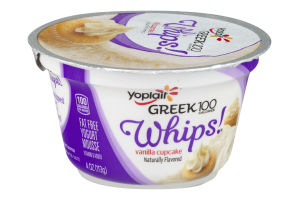 Yoplait Greek 100 Whips! Fat Free Yogurt Mousse Vanilla Cupcake