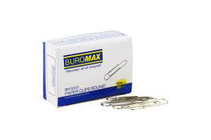 Скріпки заокруглені 33мм №BM.5003 Buromax 100шт