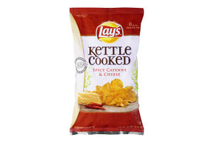 Lay's Kettle Cooked Spicy Cayenne & Cheese Flavored Potato Chips