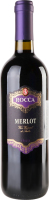 Вино 0.75л 12.5% красное полусухое Мерло Rocca бут