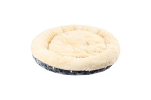 Лежак д/котів та собак Таммі синьо-бежевий в лапку 70см Тріксі