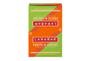 Larabar Fruits + Greens Bar Mango Spinach Cashew - 15 CT