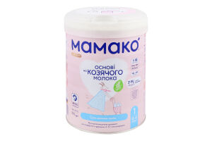 Смесь молочная сухая для детей 0-6мес на козьем молоке 1 Premium Мамако ж/б 800г