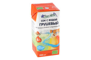 Сок для детей от 8мес с водой Грушевый Fleur Alpine т/п 200мл
