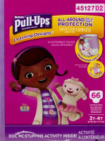 Huggies Pull-Ups Training Pants Disney Learning Designs 3T-4T - 66 CT