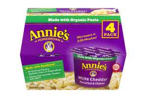 Annie's Homegrown White Cheddar Macaroni & Cheese - 4 PK