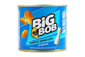 Арахис жареный соленый Original Big Bob ж/б 120г