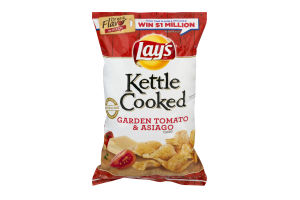 Lay's Kettle Cooked Potato Chips Garden Tomato & Asiago