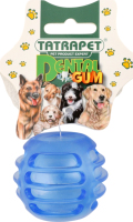 Іграшка д/собак Dental Gum М'ячик з отвором гума 5см Tatrapet