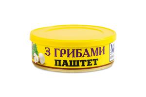 Паштет з грибами стерилізований Онисс з/б 240г