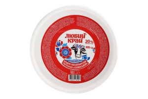 Продукт сметанний 20% молоковмісний Селянський Любий край відро 900г