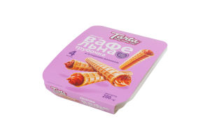 Пирожное со сгущенным молоком Вафельная трубочка Tarta п/у 200г