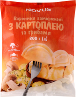 Вареники замороженные С картофелем и грибами Novus м/у 800г
