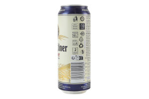Пиво 0.5л 5.4% світле пшеничне нефільтроване пастеризоване Weissbier Benediktiner з/б