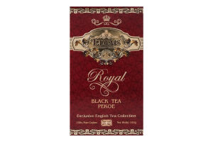 Чай чорний листовий Pekoe Royal Edems к/у 100г