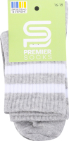 Шкарпетки Premier socks вис спорт смуж сірі р16-18