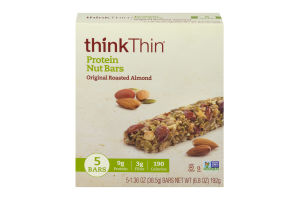 thinkThin Protein Nut Bars Original Roasted Almond - 5 CT