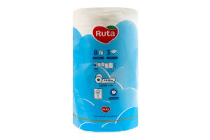 Папір туалетний 3-х шаровий 160 листів Island aroma Pure white Deluxe Golden line Ruta 8шт