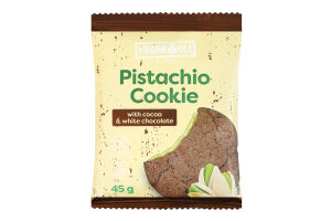 Печиво з фісташковою начинкою та білим шоколадом з мальтитолом Frank&Oli м/у 45г