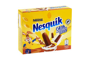 Мороженое покрытое шоколадной глазурью со вкусом ванили на палочке Nesquik к/у 9х36г