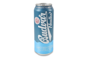 Пиво 0.5л 0.5% світле фільтроване пастеризоване безалкогольне Nealko Budweiser Budvar з/б