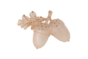 Підвіска новорічна Жолуді шампань 10*7см КМ