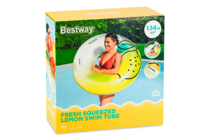 Круг надувной для детей от 12лет d114см №36448 Лимон Bestway 1шт