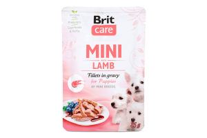 Корм д/цуценят з філе ягнят в соусі 85г пауч Бріт Кеа