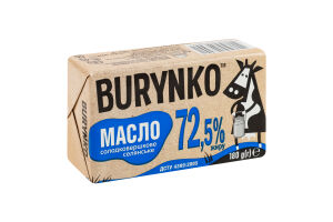 Масло солодковершкове 72.5% Селянське Burynko м/у 180г