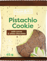 Печиво з фісташковою начинкою та білим шоколадом з мальтитолом Frank&Oli м/у 45г