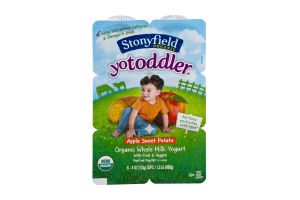 Stonyfield Organic YoToddler Whole Milk Yogurt Cups Apple Sweet Potato - 6 CT