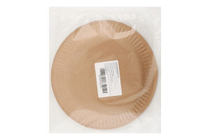 Тарілка паперова крафт 18см 5шт Кантрі Трейд Компані