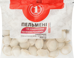 Пельмени со свининой и говядиной ТМ "1" м/у 400г