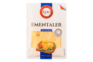 Сир Ementaler 45% нарізка 135г газ/уп Ryki