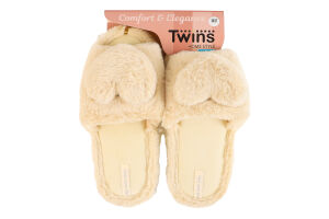 Тапочки открытые домашние женские Twins Home style Большое сердце №010492 36-40