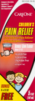 CareOne Children's Pain Relief Fever Reducer Bubble Gum Flavor
