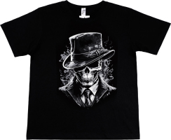 Футболка Sol's Imperial Gentlemen's skull чорний M